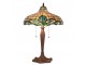 Hnědá stolní lampa Tiffany Vaganto - Ø 41*60 cm E27/max 2*60W Clayre & Eef