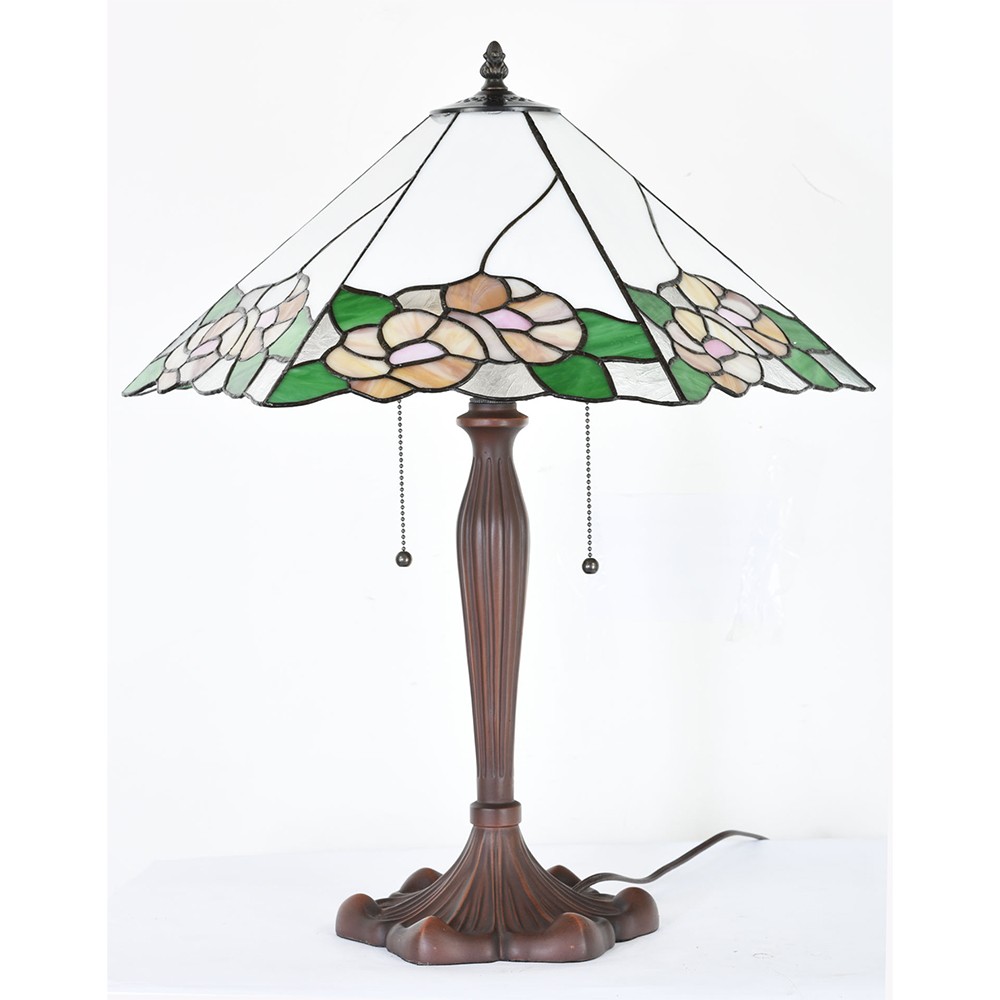Stolní lampa Tiffany Fae - 44x61x64 cm E27/max 2x60W Clayre & Eef Stolní lampa Tiffany Fae - 44x61x64 cm E27/max 2x60W Clayre & Eef
