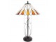 Béžovo-hnědá stolní lampa Tiffany Owa - Ø 41*69 cm E27/max 2*60W Clayre & Eef