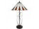 Béžovo-hnědá stolní lampa Tiffany Owa - Ø 41*69 cm E27/max 2*60W Clayre & Eef