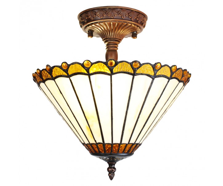Stropní svítidlo lampa Tiffany Elegant - Ø 29*30 cm E14/max 2*25W Clayre & Eef