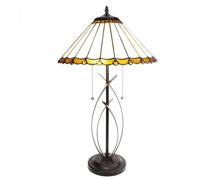 Stolní lampa Tiffany Elegant - 41x69 cm E27/max 2x60W Clayre & Eef
