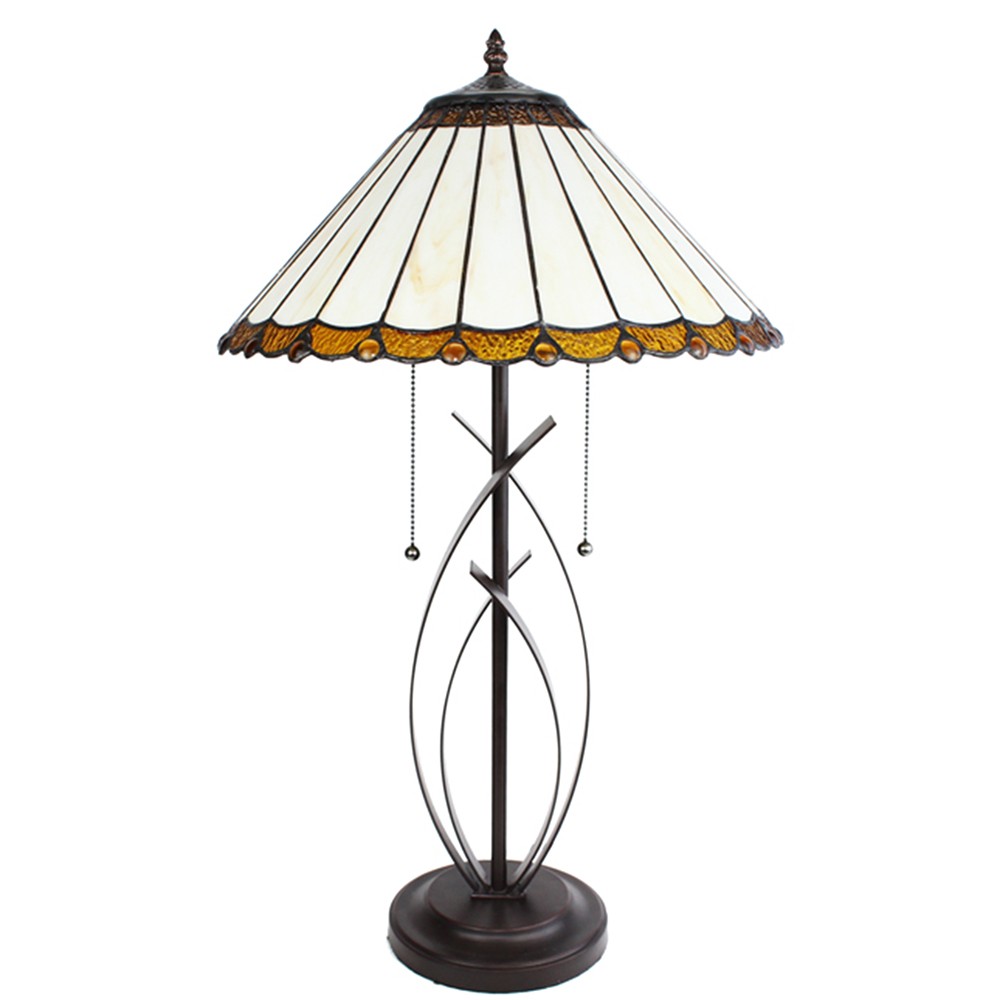 Stolní lampa Tiffany Elegant - 41*69 cm E27/max 2*60W Clayre & Eef Stolní lampa Tiffany Elegant - 41*69 cm E27/max 2*60W Clayre & Eef