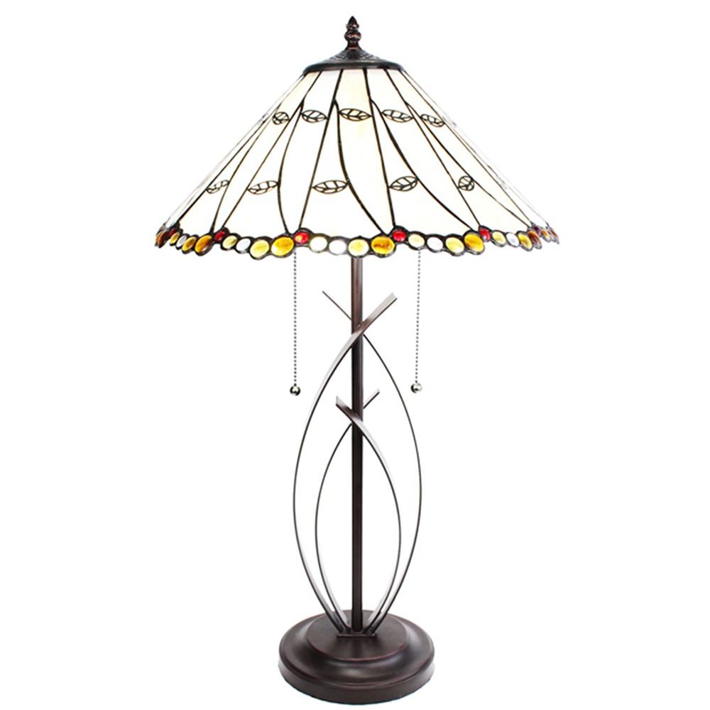 Stolní lampa Tiffany Onea - Ø 41*68 cm E27/max 2*60W