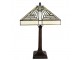 Pyramidová stolní lampa Tiffany Ova - 31*31*48 cm E27/max 1*60W Clayre & Eef