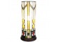 Válcová stolní lampa Tiffany - Ø 18*40 cm E14/max 1*25W Clayre & Eef