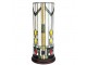 Válcová stolní lampa Tiffany - Ø 18*40 cm E14/max 1*25W Clayre & Eef