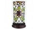 Válcovitá stolní lampa Tiffany s květinou Flo - Ø 15*26 cm E14/max 1*40W Clayre & Eef