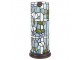Válcovitá stolní lampa Tiffany s kvítky Vistaria - Ø 15*36 cm E14/max 1*40W Clayre & Eef
