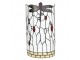 Bílá nástěnná lampa Tiffany s vážkou DragonFly - 20*10*36 cm E14/max 2*25W Clayre & Eef