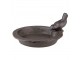 Hnědé litinové pítko/ krmítko pro ptáčky - 16*18*9 cm Clayre & Eef