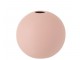 Světle růžová keramická kulatá váza Matt Pink S - 12*12*11,5 cm J-Line by Jolipa