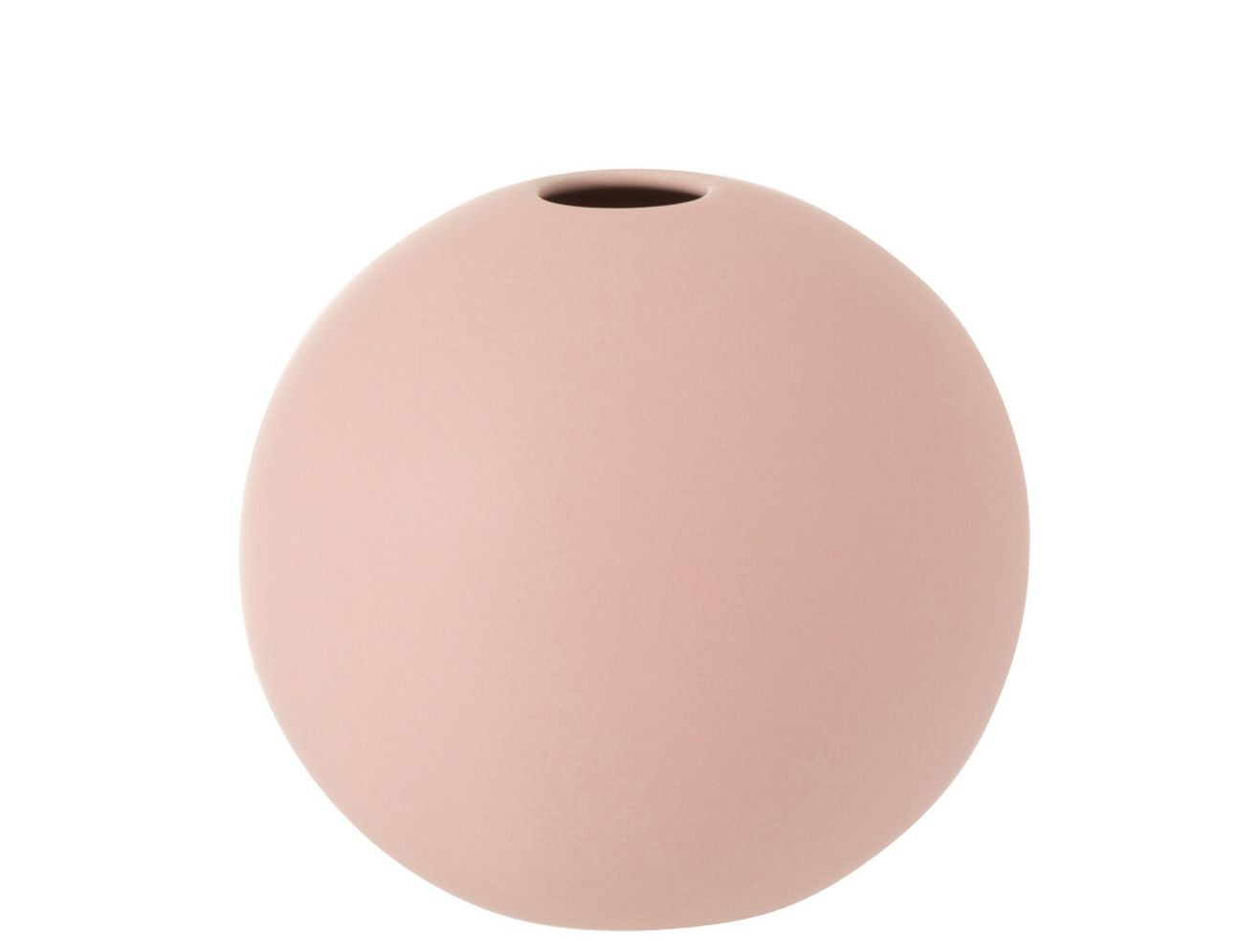 Světle růžová keramická kulatá váza Matt Pink S - 12*12*11,5 cm J-Line by Jolipa Světle růžová keramická kulatá váza Matt Pink S - 12*12*11,5 cm J-Line by Jolipa
