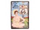 Barevná nástěnná kovová cedule Route 66 - 20*1*30 cm Clayre & Eef