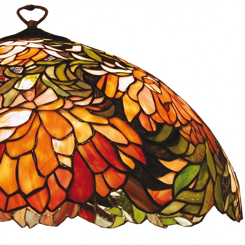 Květované stínidlo Tiffany Garden - Ø 50*24 cm Clayre & Eef Květované stínidlo Tiffany Garden - Ø 50*24 cm Clayre & Eef