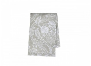 Zeleno-béžová bavlněná utěrka s květy Flowre - 50*70 cm