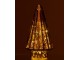 Hnědý svítící skleněný stromek Tree Led - Ø 10*19cm J-Line by Jolipa