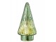 Zelený svítící skleněný stromek Tree Led - Ø 10*19cm J-Line by Jolipa