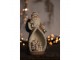 Dekorativní soška Santy se zvířátky s LED osvětlením - 8*7*17 cm Clayre & Eef