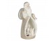 Dekorativní soška Santy se zvířátky s LED osvětlením - 8*7*17 cm Clayre & Eef