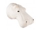 Béžová antik nástěnná dekorace hlava hroch Hippo L - 17*24*21 cm Clayre & Eef