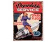 Černočervená antik nástěnná kovová cedule Dependable Service - 25*1*33 cm Clayre & Eef