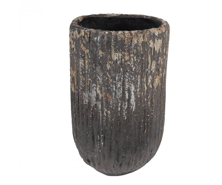 Granitový antik vysoký květináč - Ø15*24 cm Clayre & Eef