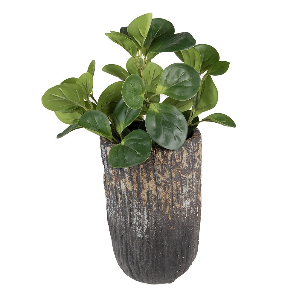 Granitový antik vysoký květináč - Ø15*24 cm Clayre & Eef Granitový antik vysoký květináč - Ø15*24 cm Clayre & Eef