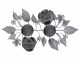 Zinkový antik svícen na 2 čajové svíčky Flower - 28*14*2,5cm Chic Antique