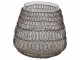 Drátkovaný antik skleněný svícen na čajovou svíčku Fil de fer net - Ø 11*11 cm Chic Antique