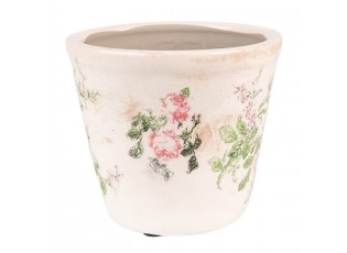 Keramický obal na květináč s růžemi Rossia S - Ø12*10 cm