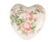 Keramické dekorační srdce s růžemi Rossia L - 11*11*4 cm Clayre & Eef