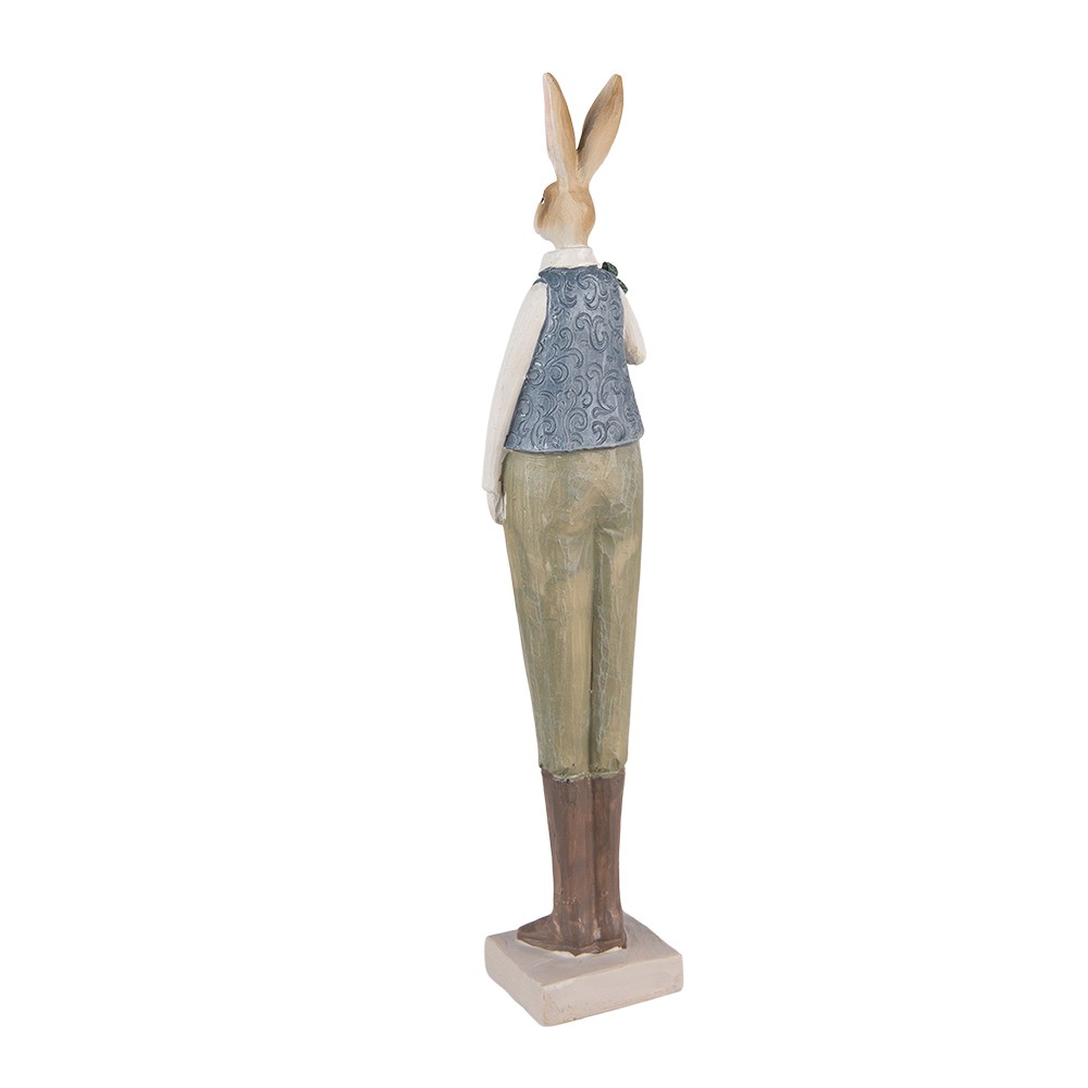 Dekorace vysoká socha zajíc s mrkví - 6*5*36 cm Clayre & Eef Dekorace vysoká socha zajíc s mrkví - 6*5*36 cm Clayre & Eef