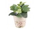 Keramický obal na květináč s lučními květy Flowers of Love S - Ø 12*10 cm Clayre & Eef