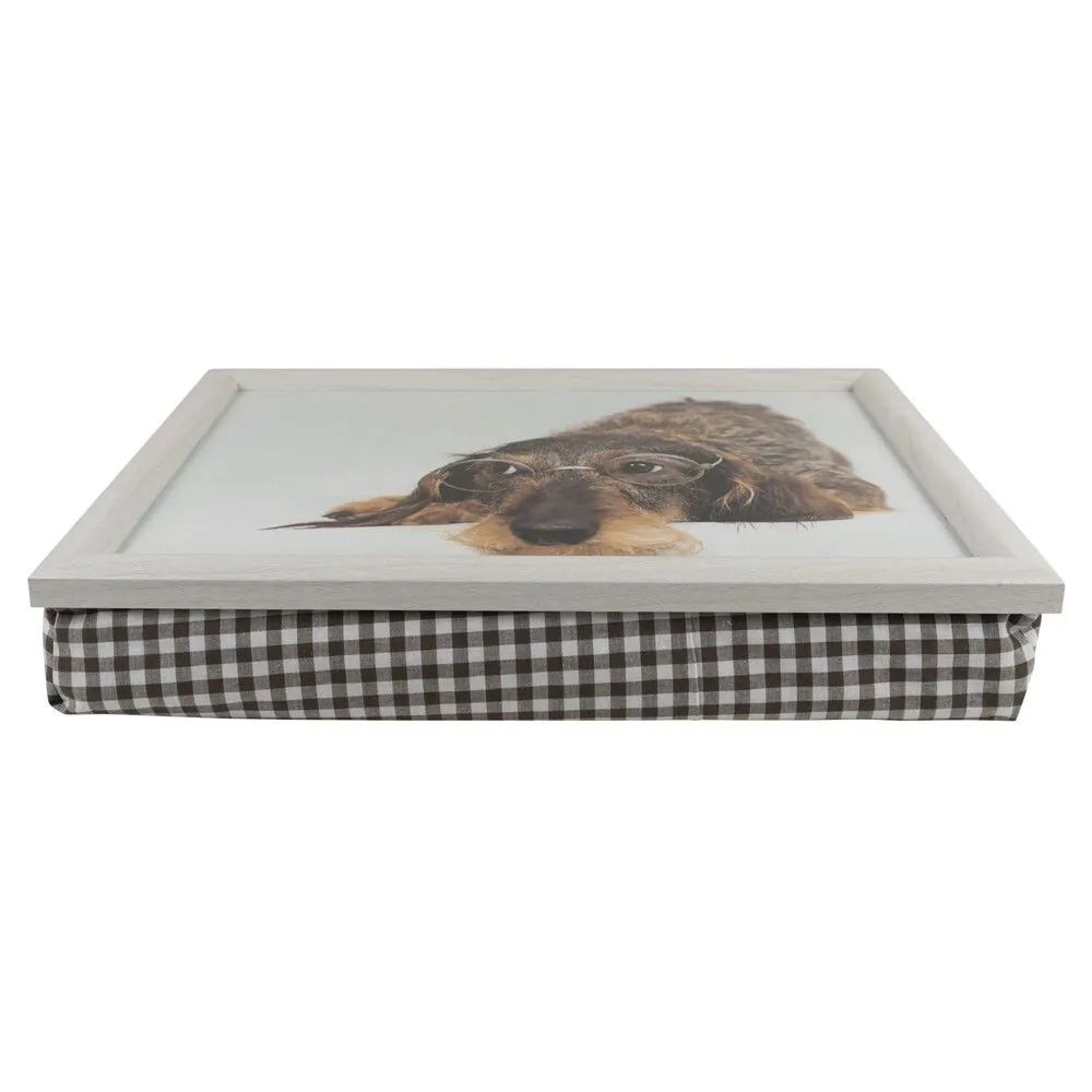 Podnos na nohy s jezevčíkem v brýlích Dachshund humour - 43*33*7cm Mars & More Podnos na nohy s jezevčíkem v brýlích Dachshund humour - 43*33*7cm Mars & More