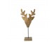 Dekorace Jelen z mangového dřeva na podstavci Deer - 26*15*60cm Mars & More 