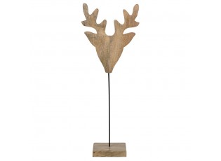 Dekorace hlava jelena z mangového dřeva na podstavci Deer - 40*20*90cm