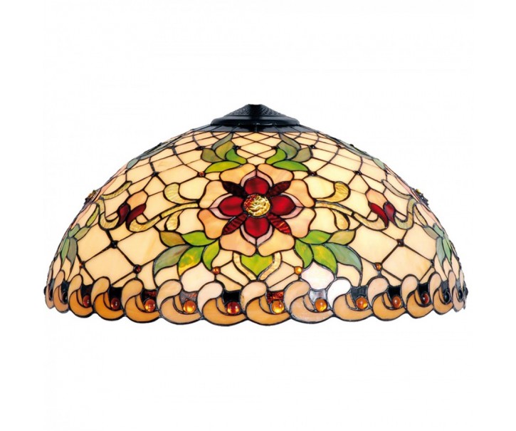 Tiffany stínidlo s květy - Ø 50 cm Clayre & Eef