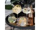 Sklenička se stříbrným nápisem Gin Tonic - Ø12*22cm/880ml J-Line by Jolipa