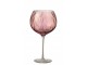 Růžová sklenička na víno Oil wine - Ø 12*21 cm J-Line by Jolipa