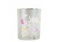 Barevný skleněný svícen Wild Flowers Butterfly M - Ø 10*12,5cm Mars & More 