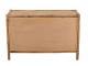 Hnědá antik dřevěná komoda s ratanovým výpletem Ozara - 100*40*65cm J-Line by Jolipa