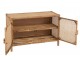 Hnědá antik dřevěná komoda s ratanovým výpletem Ozara - 100*40*65cm J-Line by Jolipa