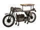 Granitový retro bar motocykl na12skleniček a 6lahví vína - 200*43*100 cm J-Line by Jolipa