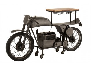 Granitový retro bar motocykl na12skleniček a 6lahví vína Motorcycle - 200*43*100 cm