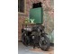 Granitový retro bar motocykl na12skleniček a 6lahví vína - 200*43*100 cm J-Line by Jolipa