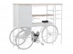 Bílý antik retro bar kolo na skleničky a 9lahví vína Bicycle - 173*64*119 cm J-Line by Jolipa