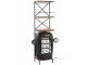 Černý retro bar na skleničky a láhve vína Tractor Bar - 87*37*181cm J-Line by Jolipa