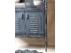 Černá antik kovová komoda Carine - 60*38*140cm Chic Antique