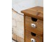 Hnědá antik dřevěná komodka s malými šuplíčky Carlie - 46*17*31cm Chic Antique